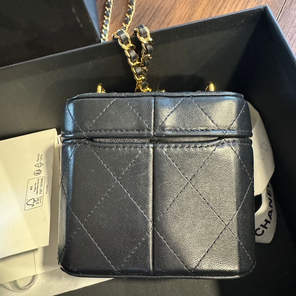 Chanel Black Quilted Leather Mini Bag - Picture 11 of 16